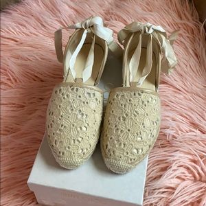 Jimmy choo lace up espadrilles